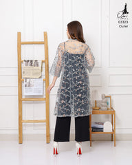 VEST OUTER TILE OZIKO 03323 LD 105 | Vest Outer Pesta | Outer Simple Mewah