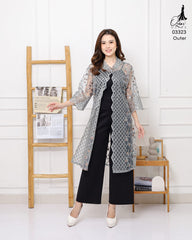 VEST OUTER TILE OZIKO 03323 LD 105 | Vest Outer Pesta | Outer Simple Mewah