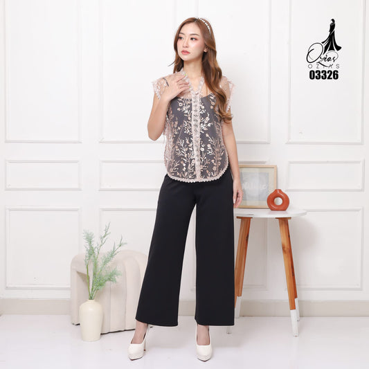 VEST OUTER TILE OZIKO 03326 LD 105 I Outer Kondangan Wanita I Outer Casual Formal