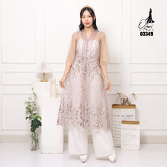 VEST OUTER TILE OZIKO 03349 LD 105 I Outer Kondangan Wanita I Outer Casual Cantik