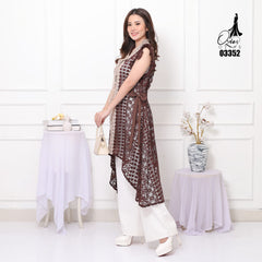 VEST OUTER TILE OZIKO 03352 LD 105 I Outer Kondangan Wanita I Outer Casual