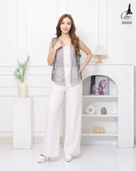 VEST OUTER OZIKO TILE 03355 LD 105 I Outer Kondangan Wanita I Outer Casual Remaja