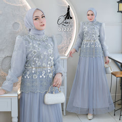 GAMIS OZIAS TILE 07277 LD 105 I Gamis Kondangan Wanita I Gamis Casual Cantik