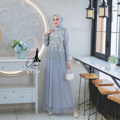 GAMIS OZIAS TILE 07277 LD 105 I Gamis Kondangan Wanita I Gamis Casual Cantik