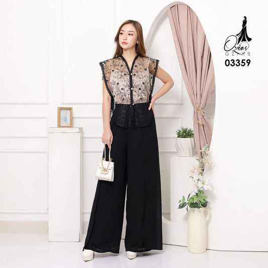 VEST OUTER TILE OZIKO 03359 LD 105 I Outer Kondangan Wanita I Outer Casual Remaja