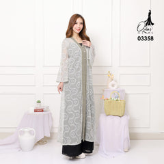 VEST OUTER TILE 03358 LD 105 I Outer Kondangan Wanita I Outer Casual Remaja
