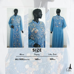 GAMIS OZIAS TILE 07285 LD 105 I Gamis Kondangan Wanita I Gamis Fashion Casual