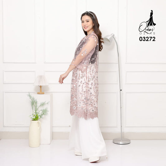 VEST OUTER TILE OZIKO 03272 LD 105 I Outer Kondangan Wanita I Outer Casual Formal