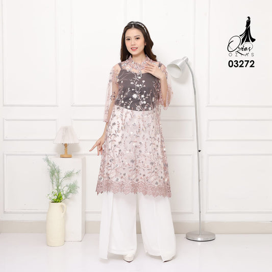 VEST OUTER TILE OZIKO 03272 LD 105 I Outer Kondangan Wanita I Outer Casual Formal