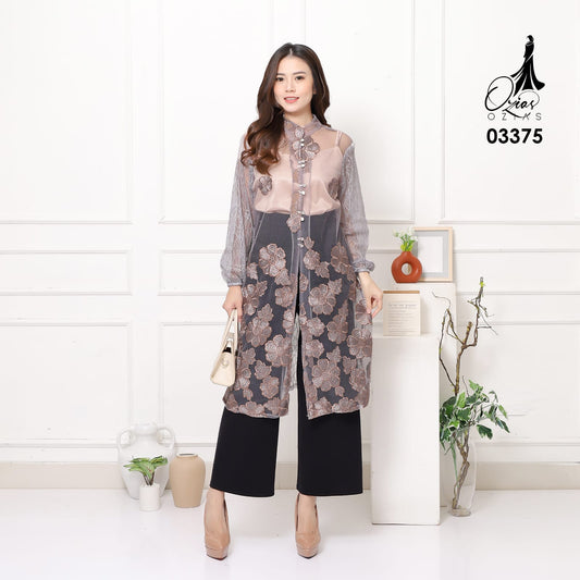 OZIKO Vest Outer Tile 03375 LD 105 I Outer Kondangan Wanita I Outer Casual Remaja