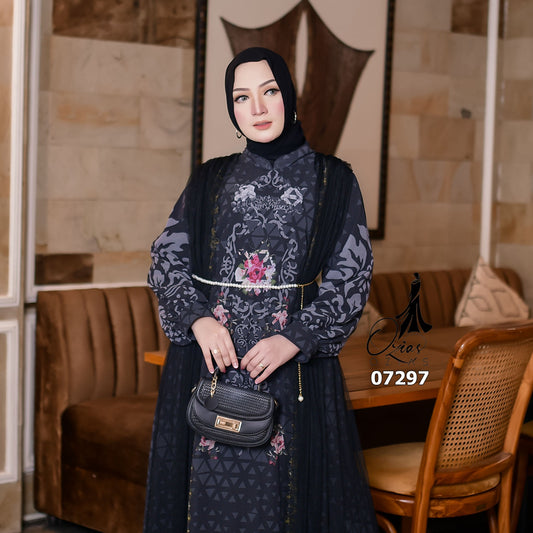 GAMIS OZIAS CERUTY SULTAN 07297 LD 105 120 I Gamis Kondangan Wanita I Gamis Fashion Casual