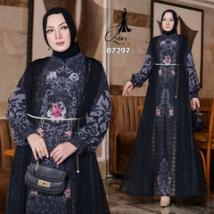 GAMIS OZIAS CERUTY SULTAN 07297 LD 105 120 I Gamis Kondangan Wanita I Gamis Fashion Casual
