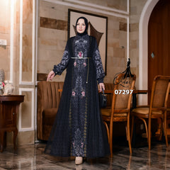 GAMIS OZIAS CERUTY SULTAN 07297 LD 105 120 I Gamis Kondangan Wanita I Gamis Fashion Casual