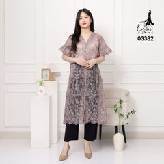 VEST OUTER TILE OZIKO CHANTILY 03382 LD 105 I Outer Kondangan Wanita I Outer Casual Remaja