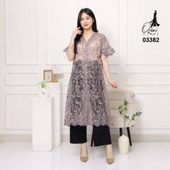 VEST OUTER TILE OZIKO CHANTILY 03382 LD 105 I Outer Kondangan Wanita I Outer Casual Remaja