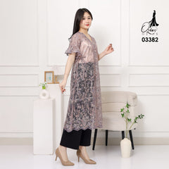 VEST OUTER TILE OZIKO CHANTILY 03382 LD 105 I Outer Kondangan Wanita I Outer Casual Remaja