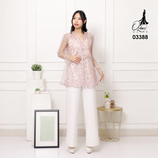 VEST OUTER OZIKO TILE RAINDROP 03388 LD 105 I Outer Kondangan Wanita I Outer Casual Remaja