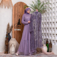 GAMIS OZIAS TILE 07301 LD 105 I Gamis Kondangan Wanita I Gamis Casual Lebaran