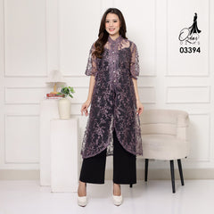 Oziko Vest Outer Tie Garden 03394 LD 105  I Outer Kondangan Wanita Lebaran I Outer Casual Remaja