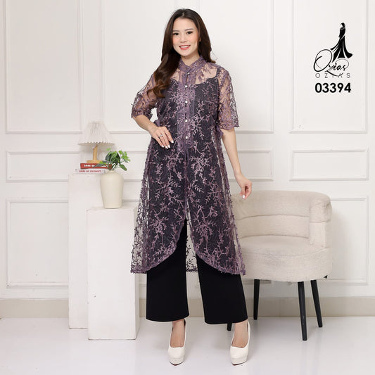 Oziko Vest Outer Tie Garden 03394 LD 105  I Outer Kondangan Wanita Lebaran I Outer Casual Remaja