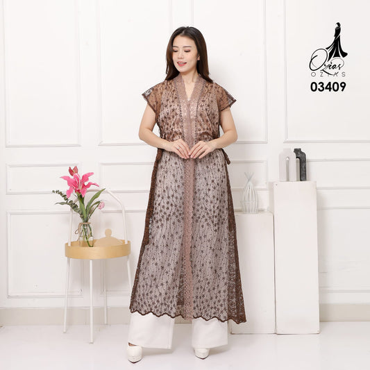 OZIKO Vest Outer Tile 03409 LD 105 | Outer Kondangan Casual I Outer Fashion Wisuda