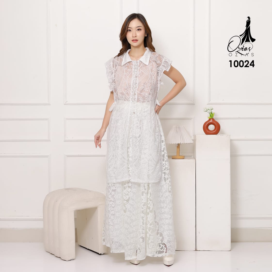 ONESET OUTER & ROK OZIAS 10024 LD 105 I Oneset Casual Wanita I Oneset Cantik Kondangan
