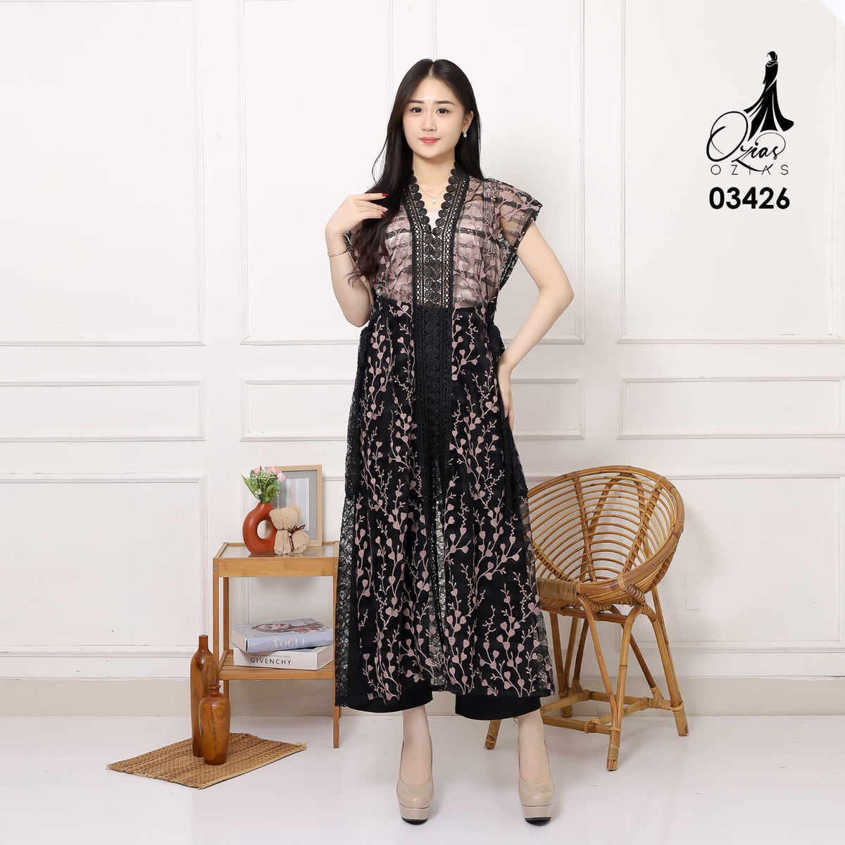 VEST OUTER TILE OZIKO 03426 LD 105 | Vest Outer Kondangan Lebaran | Outer Casual Remaja.