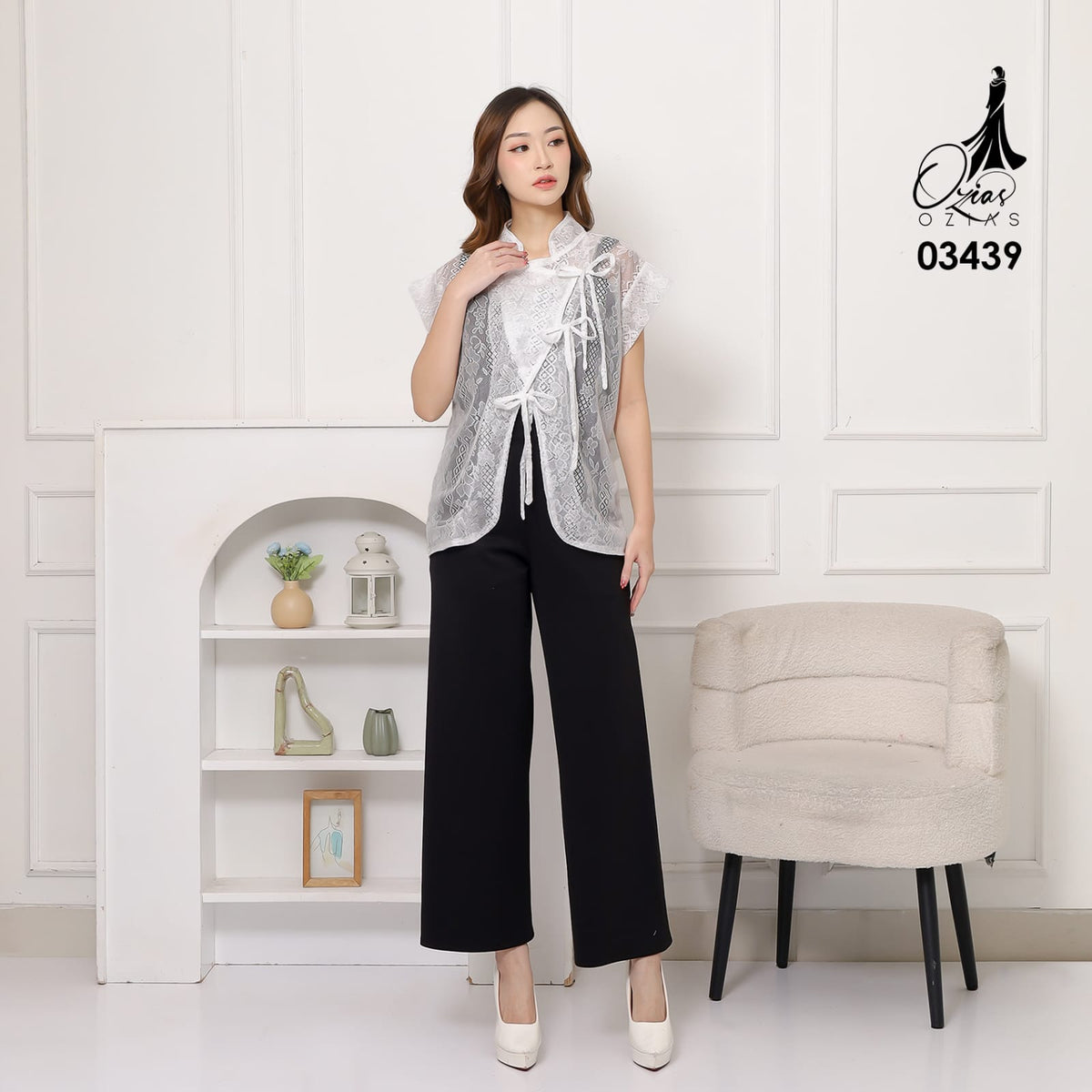 VEST OUTER TILE OZIKO 03439 LD 105 I Vest Outer Kondangan I Vest Fashion Casual