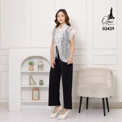 VEST OUTER TILE OZIKO 03439 LD 105 I Vest Outer Kondangan I Vest Fashion Casual