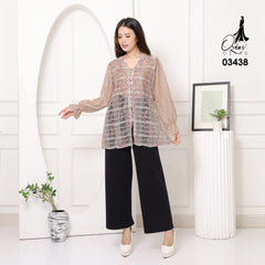 VEST OUTER TILE OZIKO 03438 LD 105 I Vest Outer Casual Wanita I Vest Outer Fashion