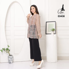 VEST OUTER TILE OZIKO 03438 LD 105 I Vest Outer Casual Wanita I Vest Outer Fashion