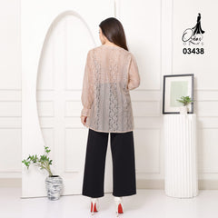 VEST OUTER TILE OZIKO 03438 LD 105 I Vest Outer Casual Wanita I Vest Outer Fashion