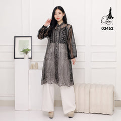 VEST OUTER TILE OZIKO 03452 LD 105 I Vest Outer Kondangan I Vest Fashion Casual