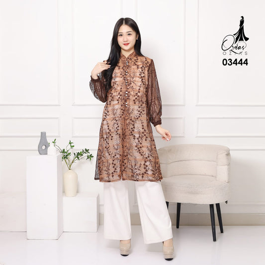 VEST OUTER TILE OZIKO 03444 LD 105 I Vest Kondangan Wanita I Vest Casual Remaja