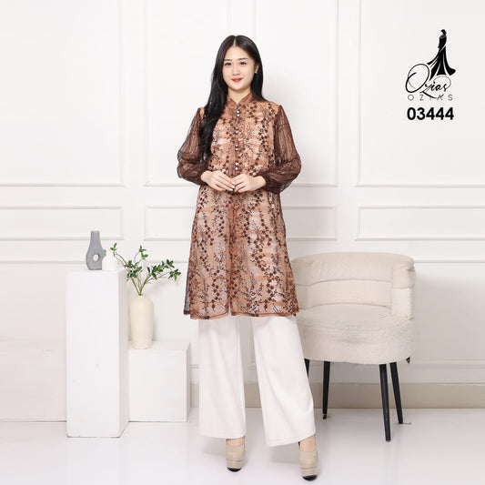 VEST OUTER TILE OZIKO 03444 LD 105 I Vest Kondangan Wanita I Vest Casual Remaja