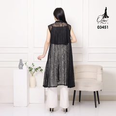 OZIKO Vest Outer Brokat Malika 03451 LD 105  | Outer Kondangan Casual I Outer Fashion Wisuda