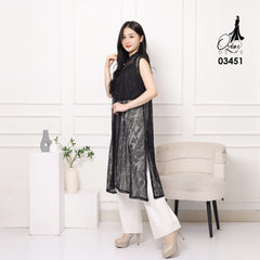 OZIKO Vest Outer Brokat Malika 03451 LD 105  | Outer Kondangan Casual I Outer Fashion Wisuda