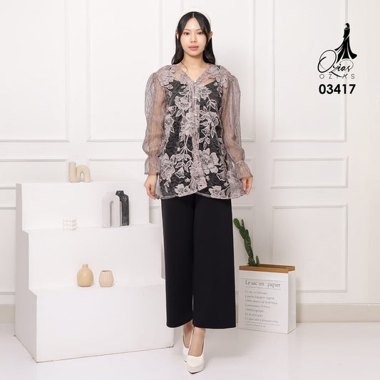 VEST OUTER TILE OZIKO 03417 LD 105 I Vest Kondangan Wanita I Vest Casual Remaja