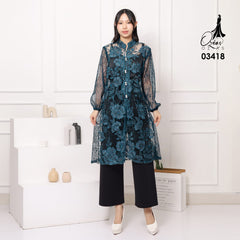 VEST OUTER TILE OZIKO 03418 LD 105 I Vest Kondangan Wanita I Vest Casual Cantik