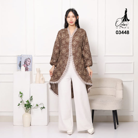 VEST OUTER KATUN OZIKO 03448 LD 105 I Vest Kondangan Wanita I Outer Casual