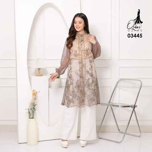 VEST OUTER TILE OZIKO 03445 LD 105 I Vest Kondangan Wanita I Vest Casual Lebaran