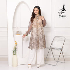 VEST OUTER TILE OZIKO 03445 LD 105 I Vest Kondangan Wanita I Vest Casual Lebaran