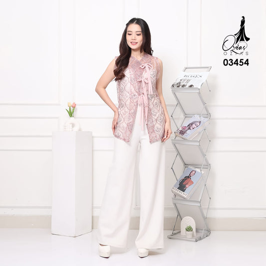 VEST OUTER TILE OZIKO 03454 LD 105 I Vest Kondangan Wanita I Vest Lebaran Casual
