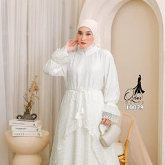 GAMIS OZIAS BROKAT FIORA 10029 LD 105 I Gamis Bini Orang Lebaran I Gamis Fashion Casual