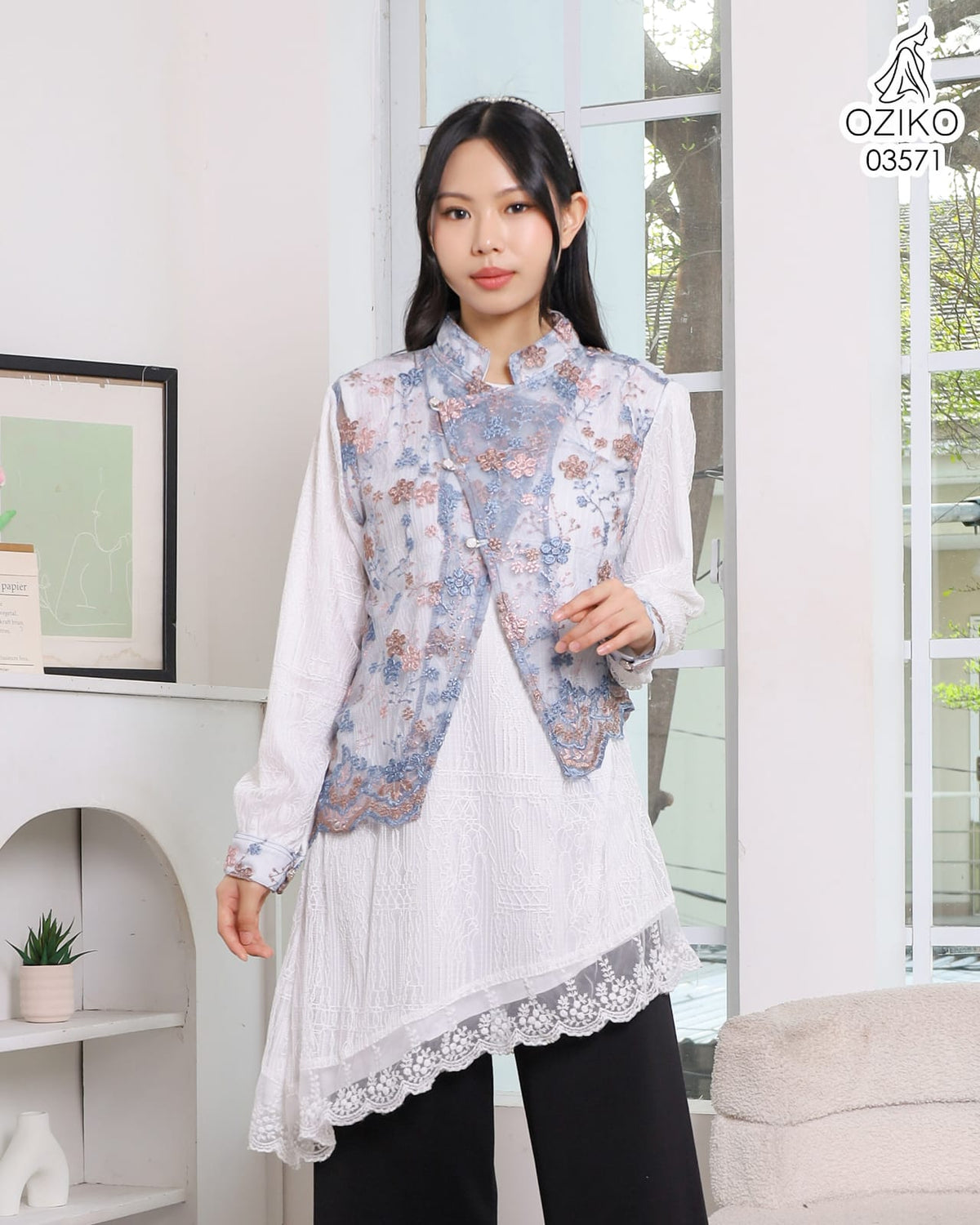 OZIKO VEST OUTER TILE 03571 LD 105