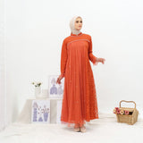 GAMIS OZIAS BROKAT FIMELA 09933 LD 105 120 140 I Gamis Kondangan Jumbo I Fashion Muslimah I Jumbo 2XL 4XL