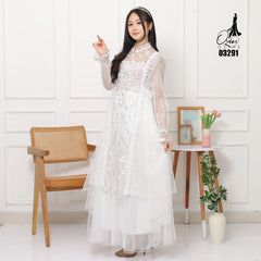 OUTER TILE OZIKO 03291 LD 105 I Gamis Kondangan Wanita I Gamis Fashion Casual