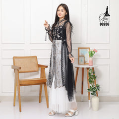 OUTER OZIKO TILE 03286 LD 105 I Gamis Kondangan Wanita I Gamis casual Remaja
