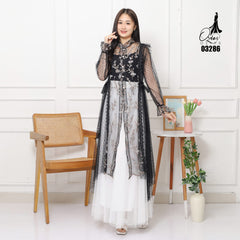 OUTER OZIKO TILE 03286 LD 105 I Gamis Kondangan Wanita I Gamis casual Remaja