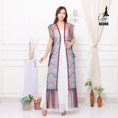 VEST OUTER TILE OZIKO 03308 LD 105 I Outer Kondangan Wanita I Outer Fashion Casual